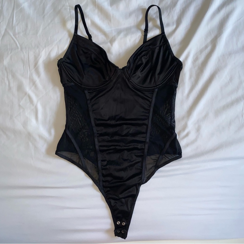 Garage Black Strappy Bodysuit